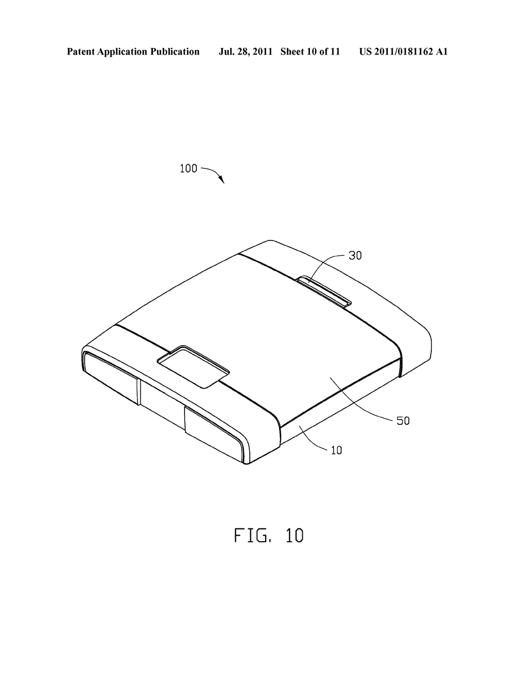 PORTABLE ELECTRONIC DEVICE WITH BATTERY COVER - diagram, schematic, and image 11