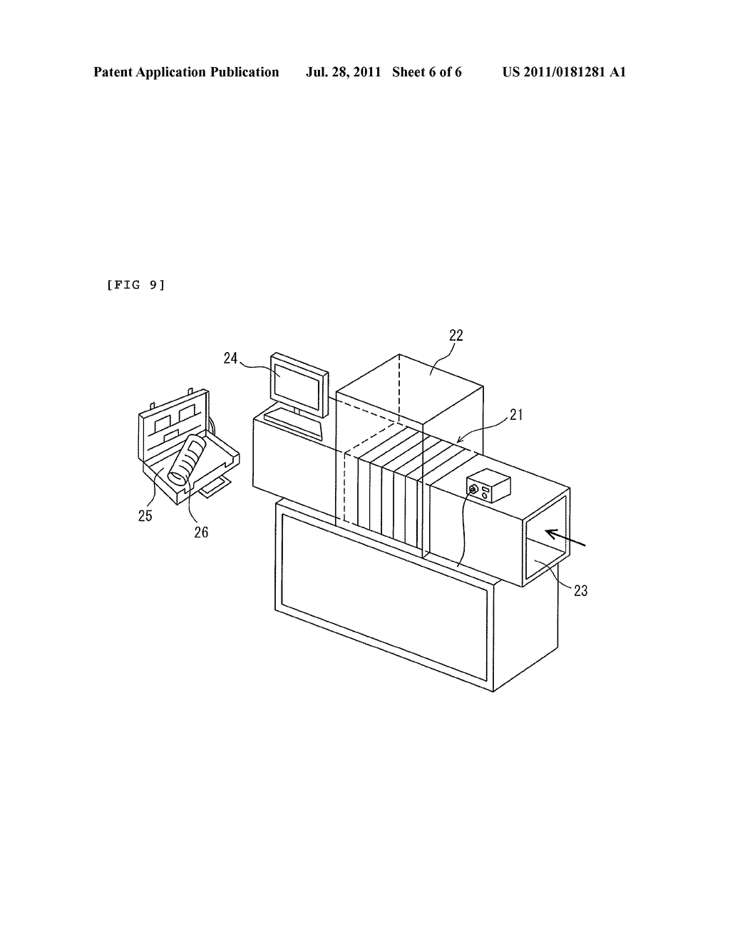 EQUIPMENT FOR INSPECTING EXPLOSIVES AND/OR ILLICIT DRUGS, ANTENNA COIL AND     METHOD FOR INSPECTING EXPLOSIVES AND/OR ILLICIT DRUGS - diagram, schematic, and image 07