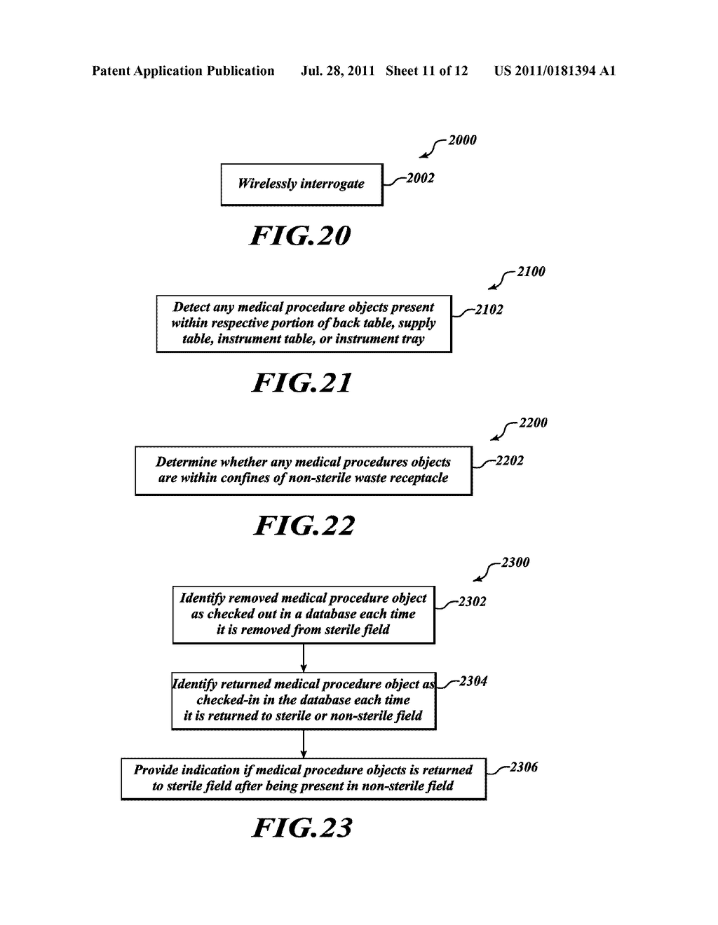 METHOD AND APPARATUS TO ACCOUNT FOR TRANSPONDER TAGGED OBJECTS USED DURING     MEDICAL PROCEDURES - diagram, schematic, and image 12
