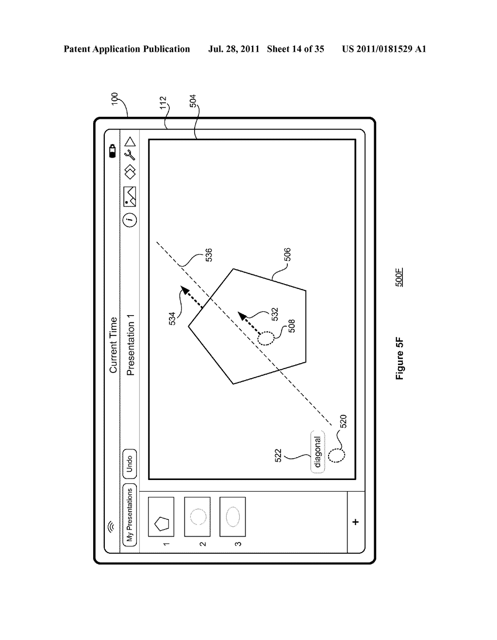 Device, Method, and Graphical User Interface for Selecting and Moving     Objects - diagram, schematic, and image 15