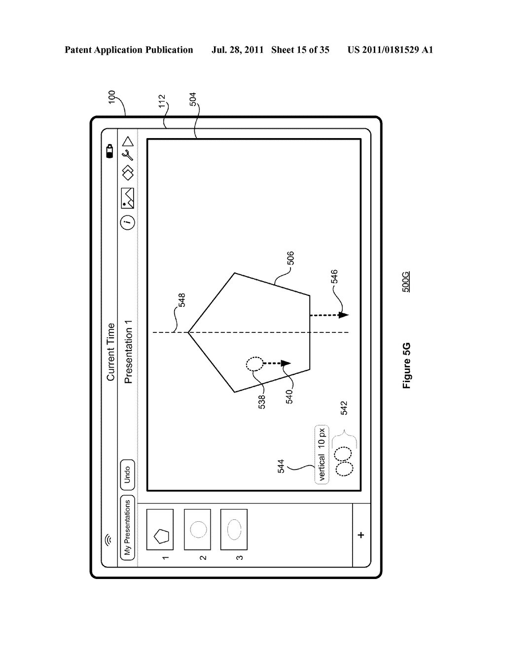 Device, Method, and Graphical User Interface for Selecting and Moving     Objects - diagram, schematic, and image 16