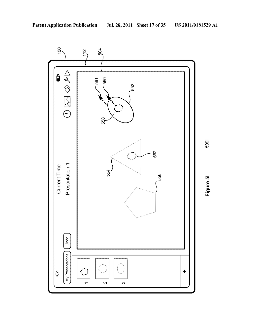 Device, Method, and Graphical User Interface for Selecting and Moving     Objects - diagram, schematic, and image 18