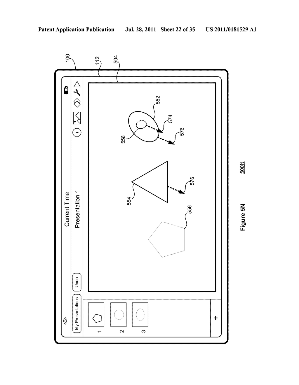 Device, Method, and Graphical User Interface for Selecting and Moving     Objects - diagram, schematic, and image 23