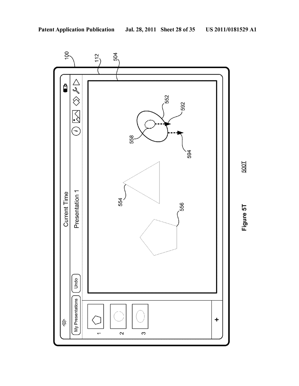 Device, Method, and Graphical User Interface for Selecting and Moving     Objects - diagram, schematic, and image 29