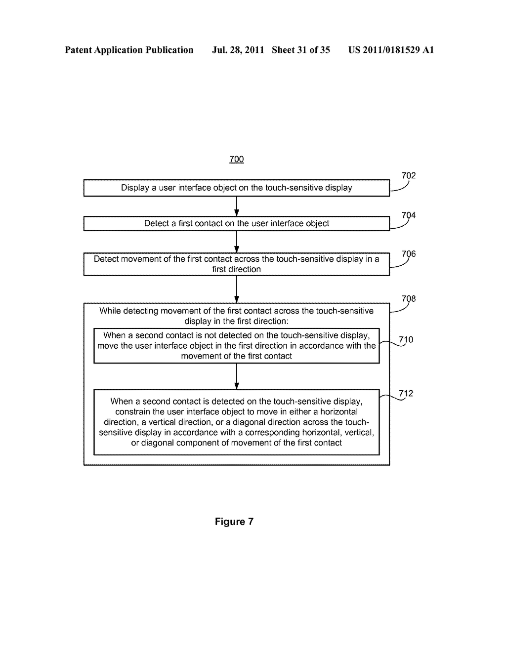 Device, Method, and Graphical User Interface for Selecting and Moving     Objects - diagram, schematic, and image 32