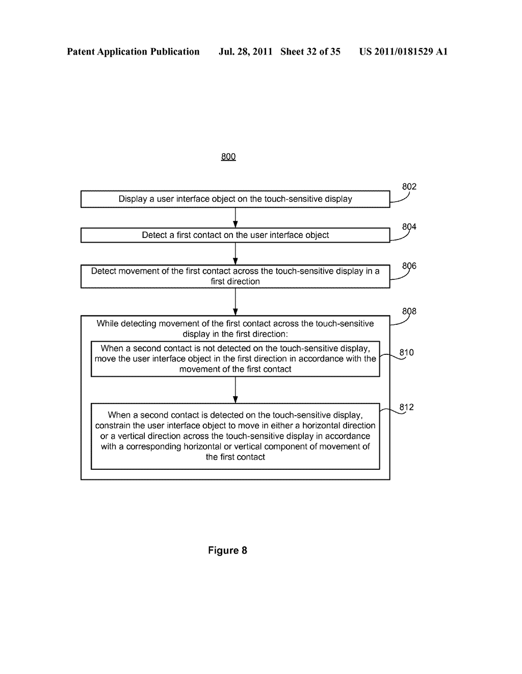 Device, Method, and Graphical User Interface for Selecting and Moving     Objects - diagram, schematic, and image 33