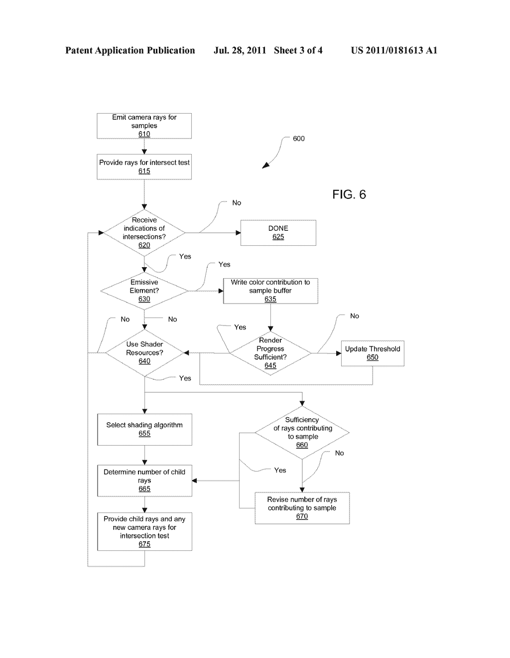 METHOD, APPARATUS, AND COMPUTER READABLE MEDIUM FOR LIGHT ENERGY     ACCOUNTING IN RAY TRACING - diagram, schematic, and image 04
