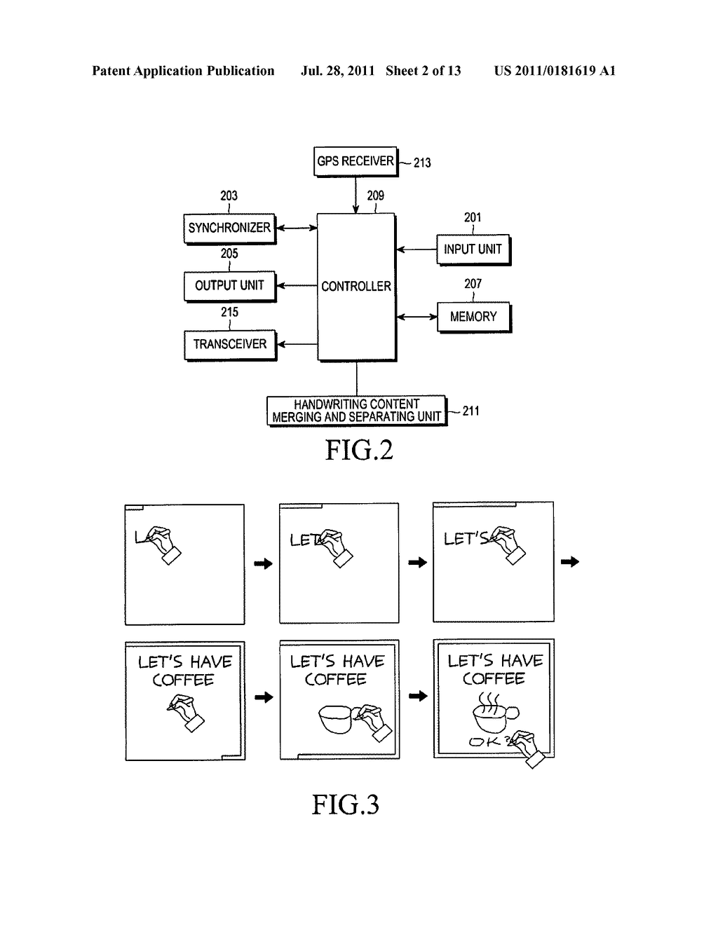 APPARATUS AND METHOD FOR TRANSMITTING AND RECEIVING HANDWRITING ANIMATION     MESSAGE - diagram, schematic, and image 03