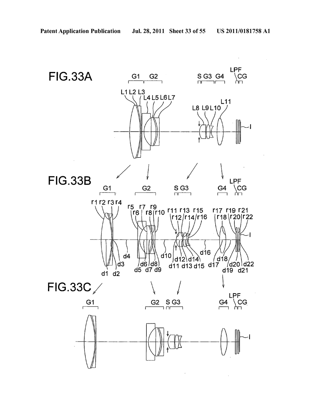 Image forming optical system and electronic image pickup apparatus using     the same - diagram, schematic, and image 34