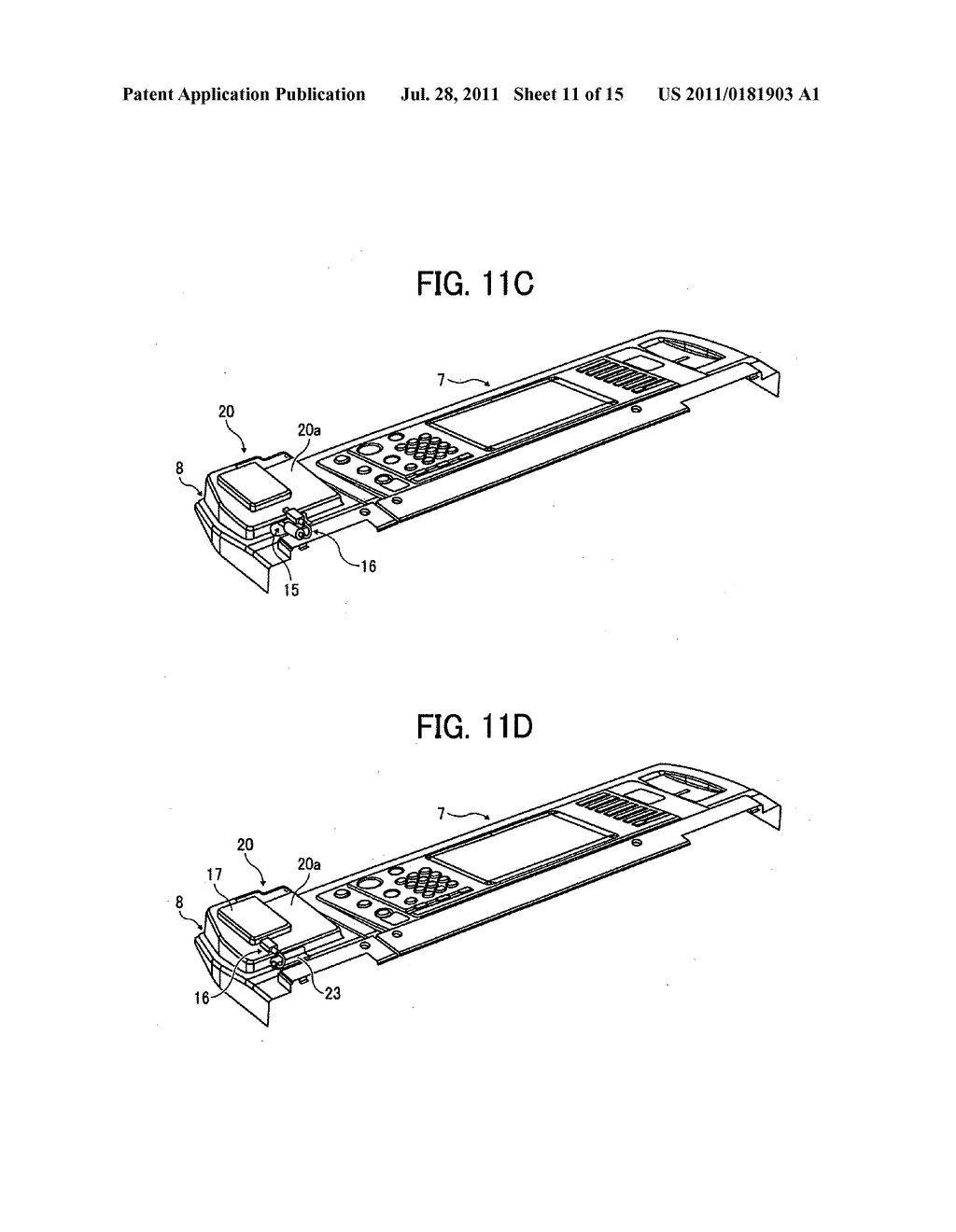 Operating section structure, image processing apparatus, and information     processing apparatus - diagram, schematic, and image 12