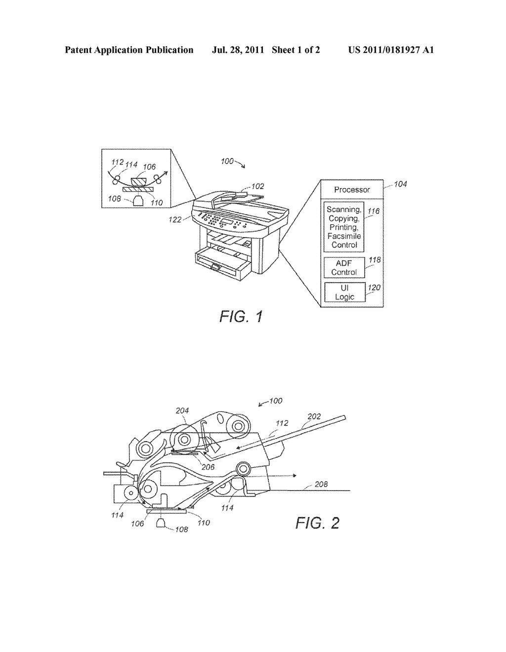 Systems And Methods For Detecting Media Edges In An Automatic Document     Feeder - diagram, schematic, and image 02