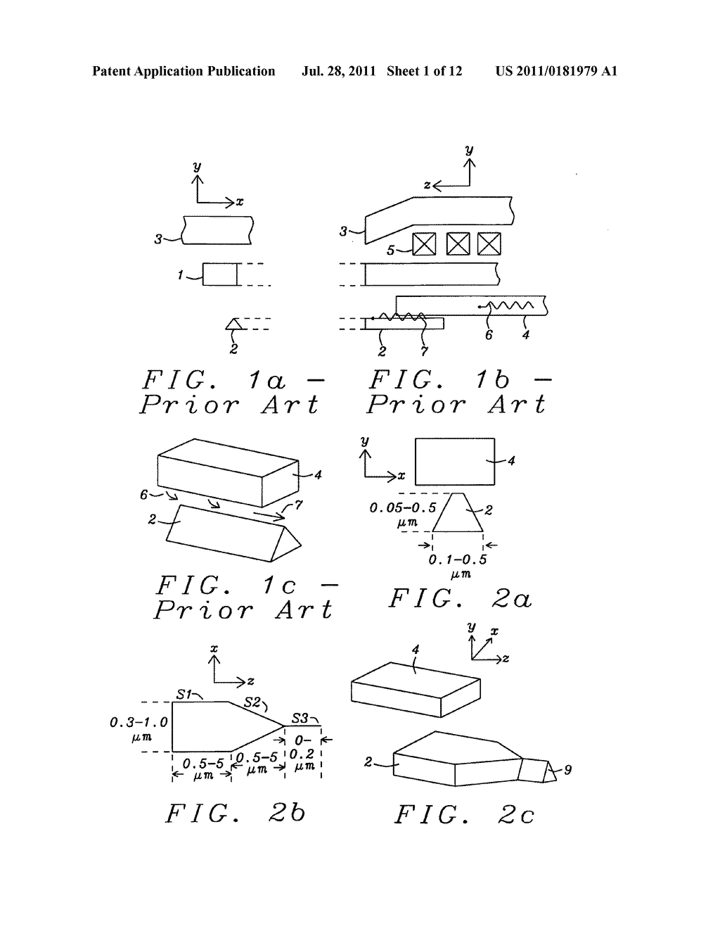 Shaped plasmon generators for thermally-assisted magnetic recording - diagram, schematic, and image 02