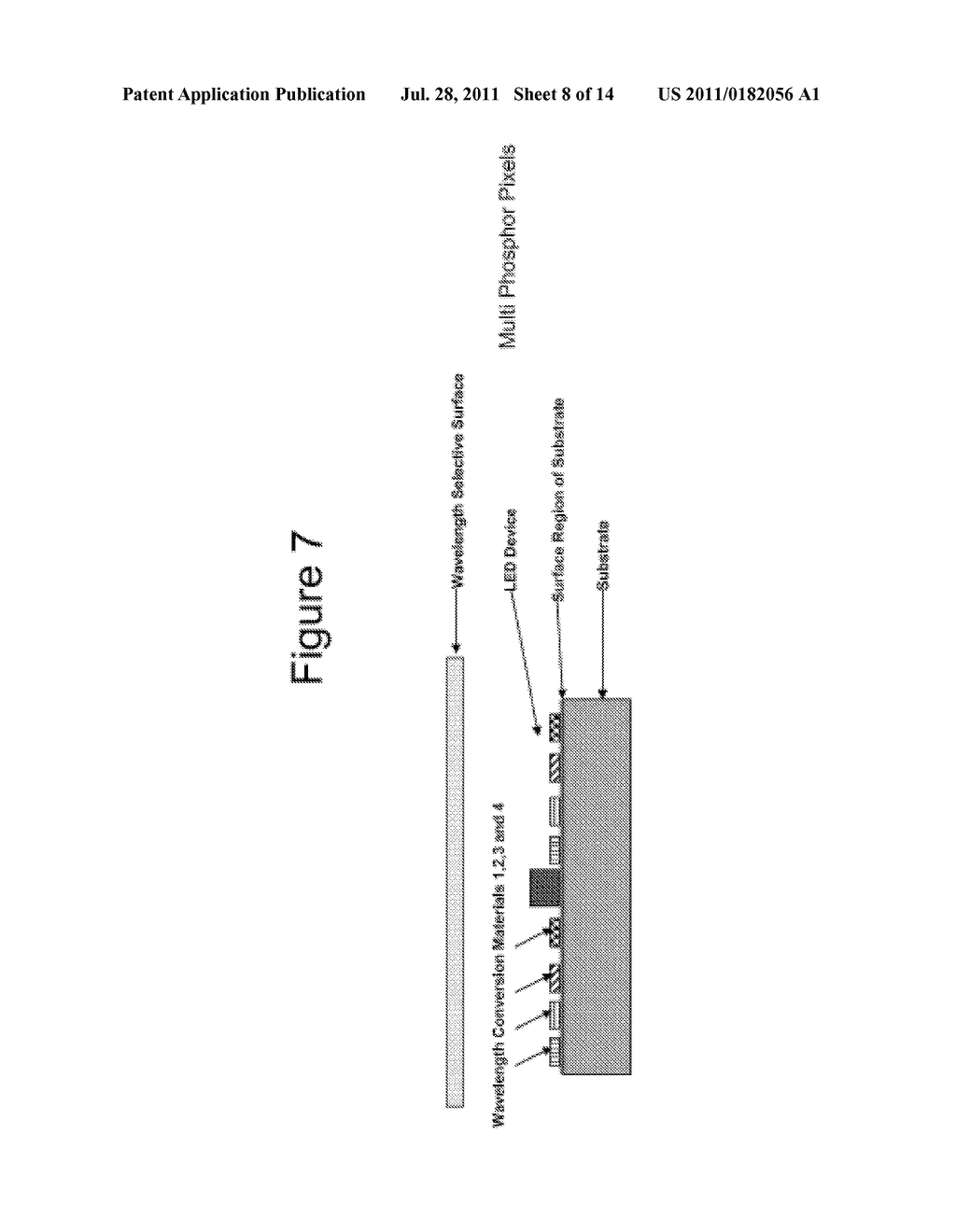 Quantum Dot Wavelength Conversion for Optical Devices Using Nonpolar or     Semipolar Gallium Containing Materials - diagram, schematic, and image 09