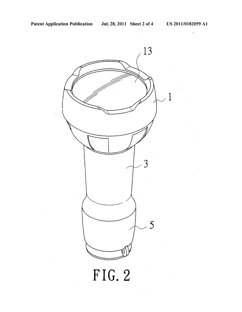 Floatable diving torch - diagram, schematic, and image 03