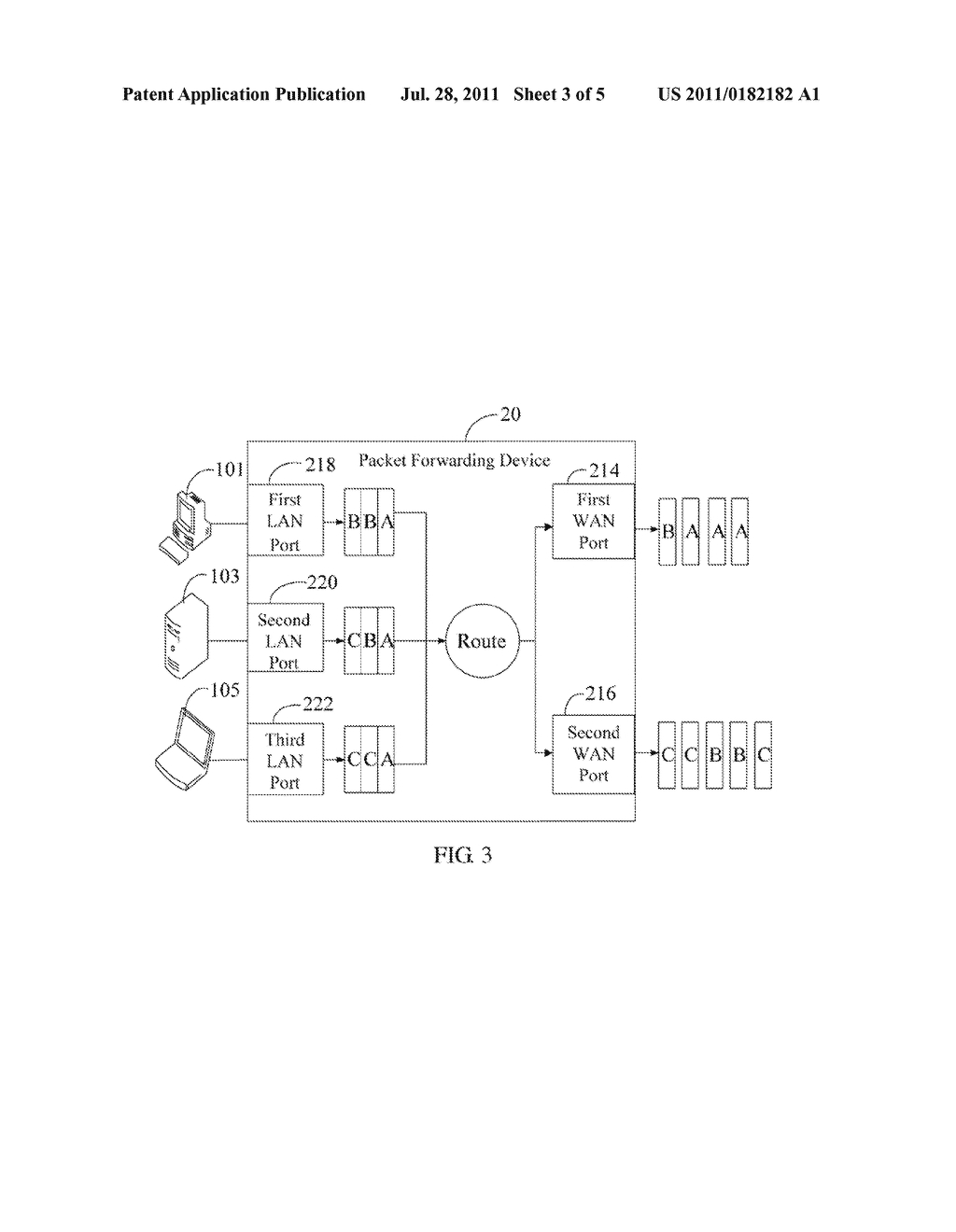 PACKET FORWARDING DEVICE AND LOAD BALANCE METHOD THEREOF - diagram, schematic, and image 04