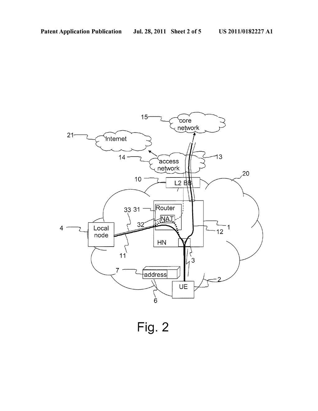 Method For Enabling a Home Base Station to Choose Between Local and Remote     Transportation of Uplink Data Packets - diagram, schematic, and image 03