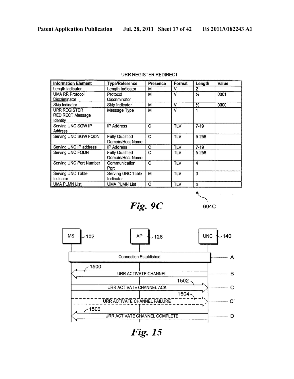 MESSAGING FOR PAGING A MOBILE STATION IN AN UNLICENSED MOBILE ACCESS     TELECOMMUNICATIONS SYSTEM - diagram, schematic, and image 18