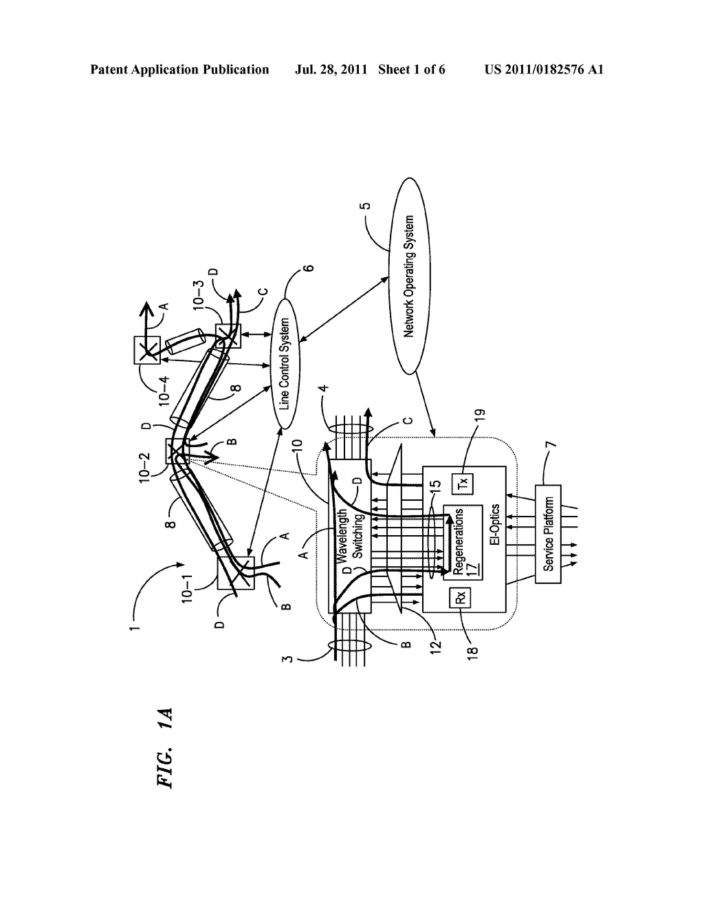 Method For Engineering Connections In A Dynamically Reconfigurable     Photonic Switched Network - diagram, schematic, and image 02