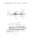 INJECTING DEVICE, DRILL RIG AND METHOD OF ROCK BOLTING diagram and image