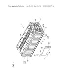 POWER SUPPLY DEVICE WITH BATTERY CELL COOLING MECHANISM AND VEHICLE     INCLUDING THE SAME diagram and image