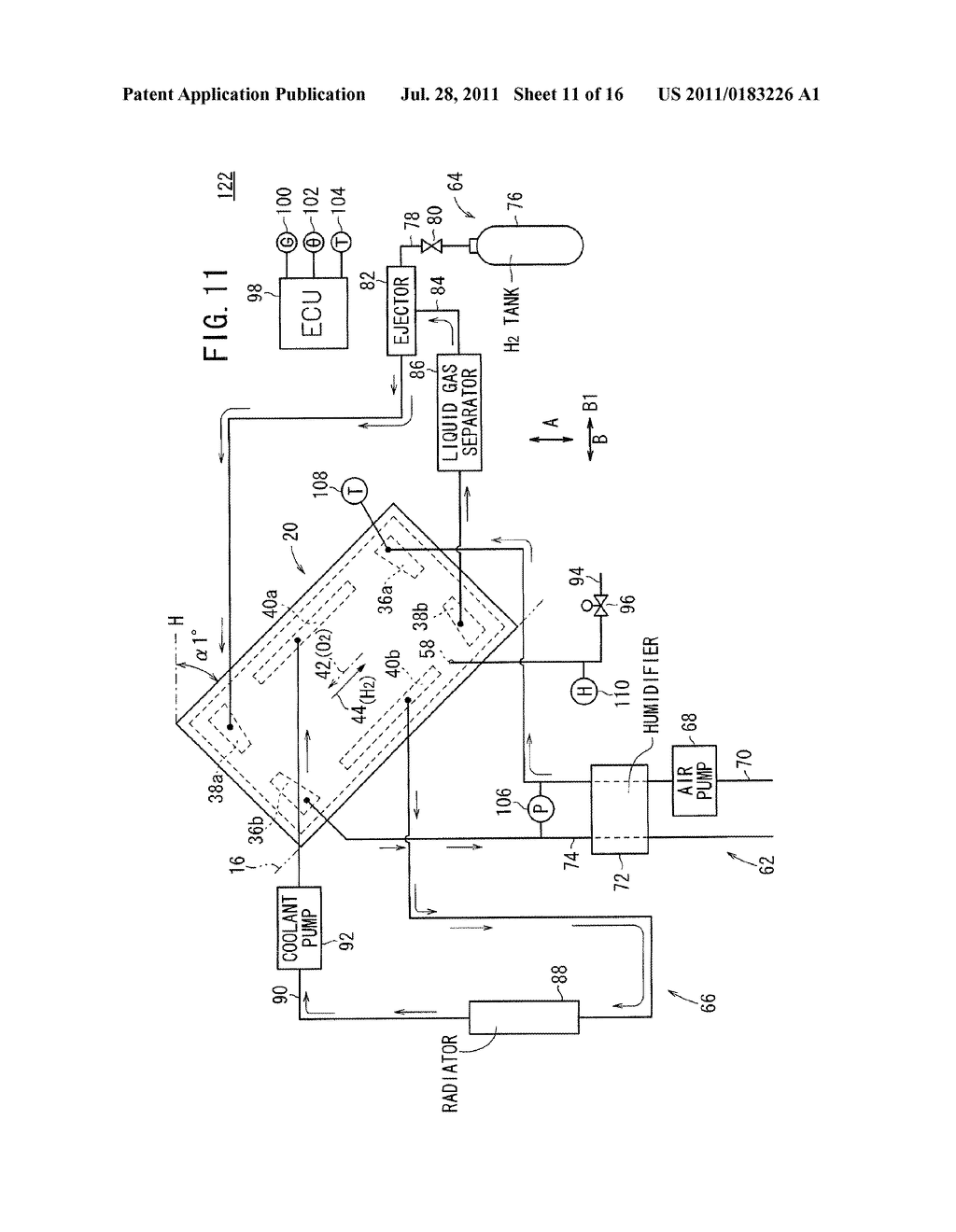 FUEL CELL SYSTEM - diagram, schematic, and image 12