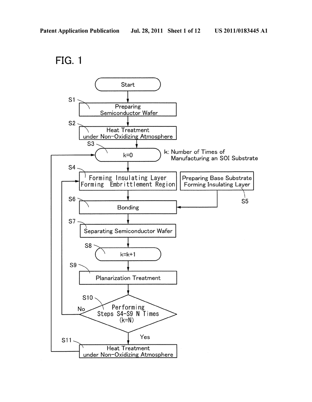 METHOD FOR MANUFACTURING SOI SUBSTRATE - diagram, schematic, and image 02