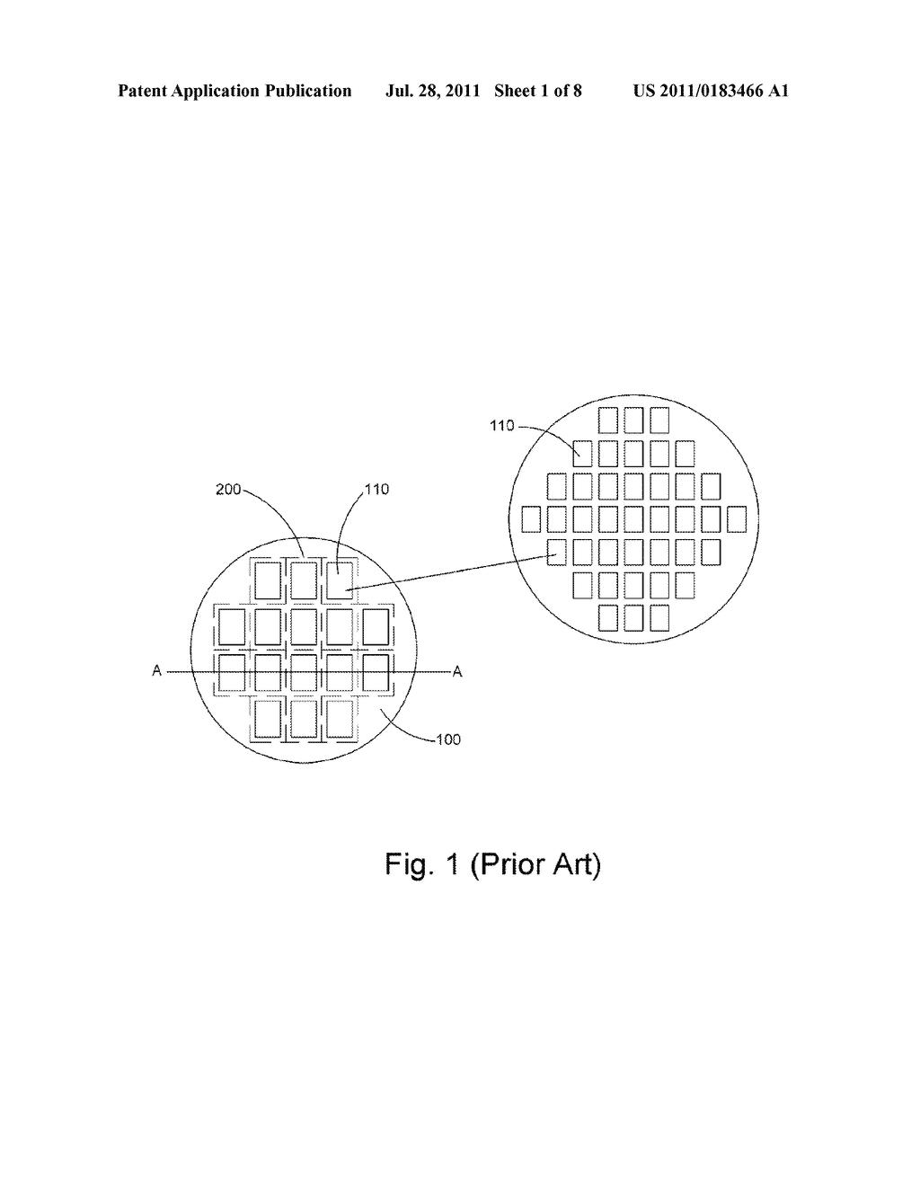 PACKAGING METHOD INVOLVING REARRANGEMENT OF DICE - diagram, schematic, and image 02