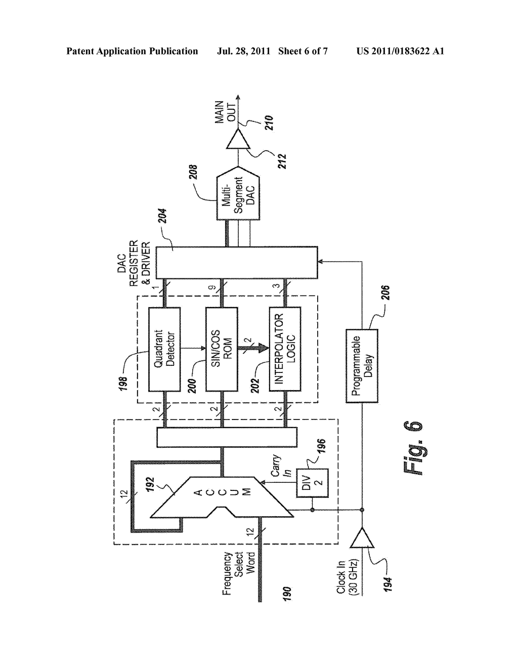 CHIRP FOURIER TRANSFORM METHOD AND APPARATUS FOR CANCELING WIDE BAND     INTERFERENCE - diagram, schematic, and image 07