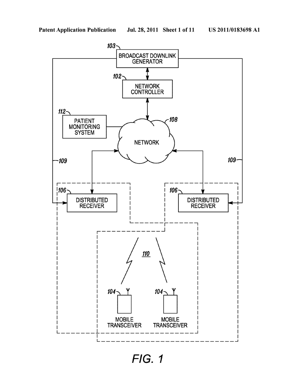 METHODS AND SYSTEMS FOR REUSE OF RADIO RESOURCES IN MEDICAL TELEMETRY     NETWORKS - diagram, schematic, and image 02