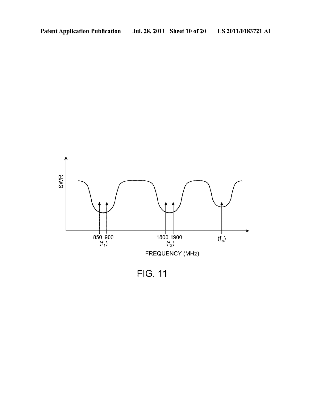 ANTENNA FOR HANDHELD ELECTRONIC DEVICES WITH CONDUCTIVE BEZELS - diagram, schematic, and image 11