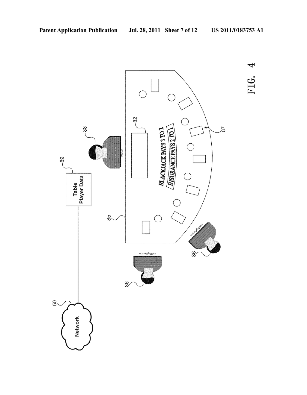 SYSTEM FOR PLAYING BACCARAT - diagram, schematic, and image 08