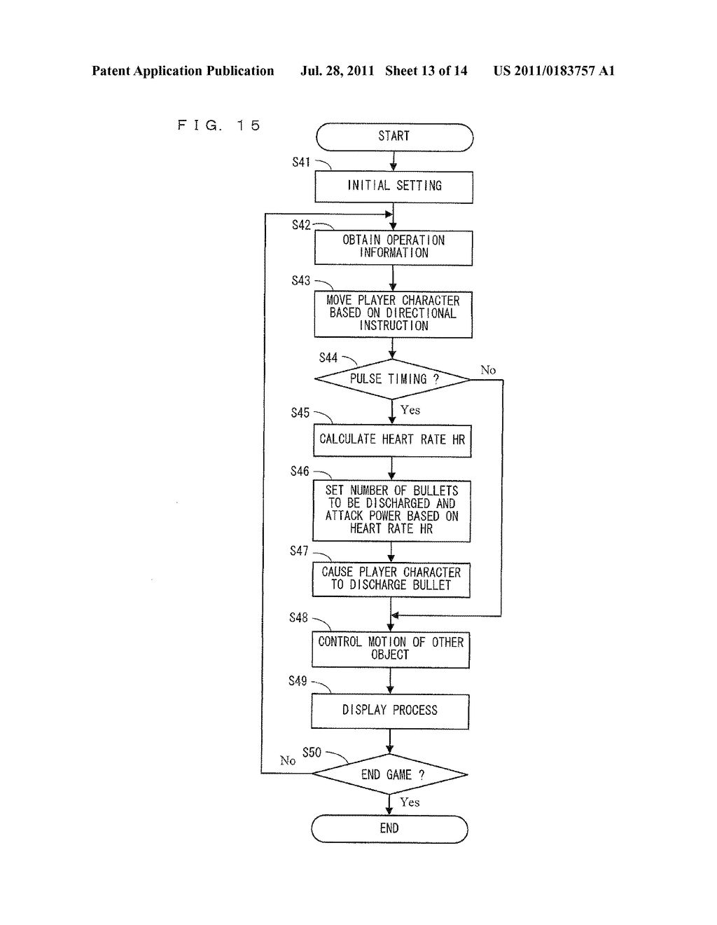 STORAGE MEDIUM HAVING GAME PROGRAM STORED THEREIN, GAME APPARATUS, CONTROL     METHOD, AND GAME SYSTEM - diagram, schematic, and image 14