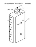 Sterile liquid materials distribution, consumption and material waste     disposal method and apparatus diagram and image