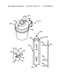 Sterile liquid materials distribution, consumption and material waste     disposal method and apparatus diagram and image