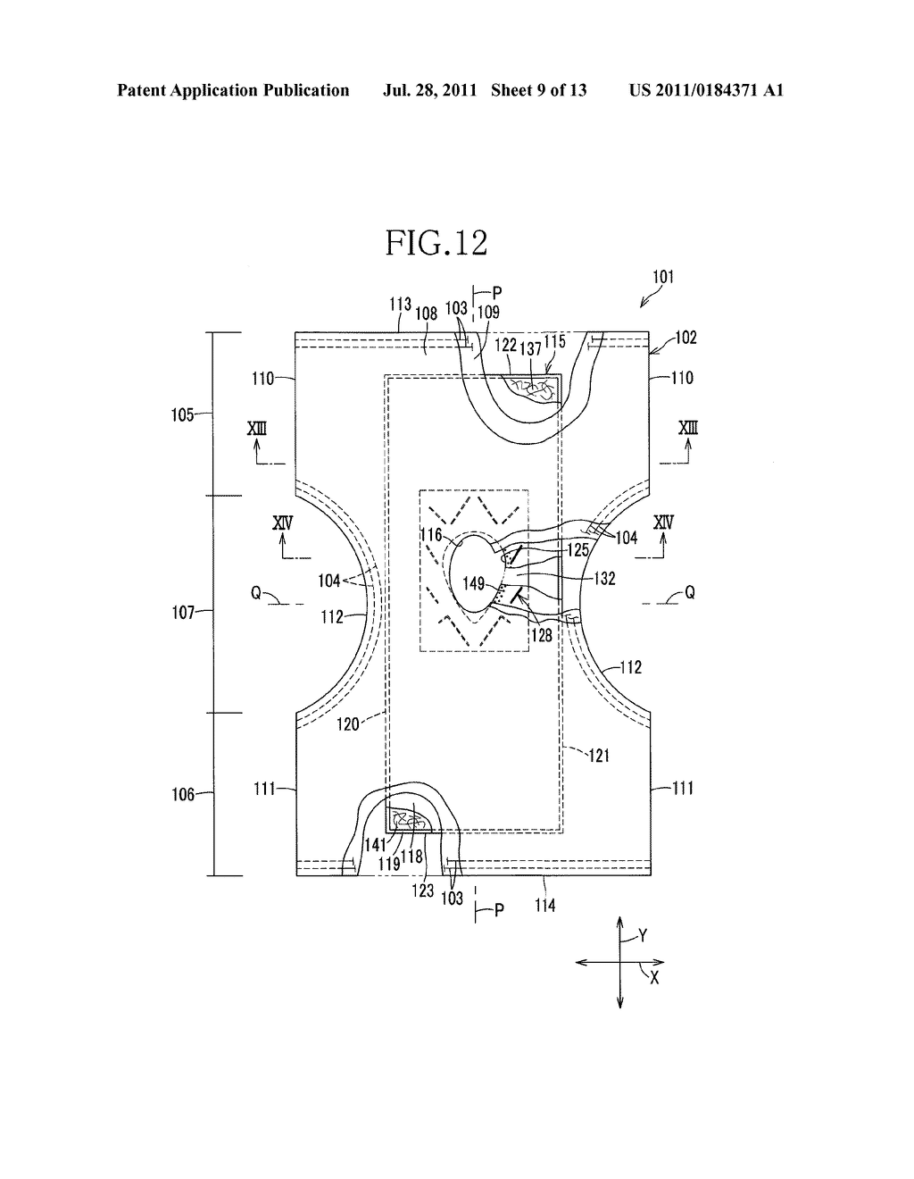 Bodily Fluid Containment Structure and Wearing Article Having the Same - diagram, schematic, and image 10