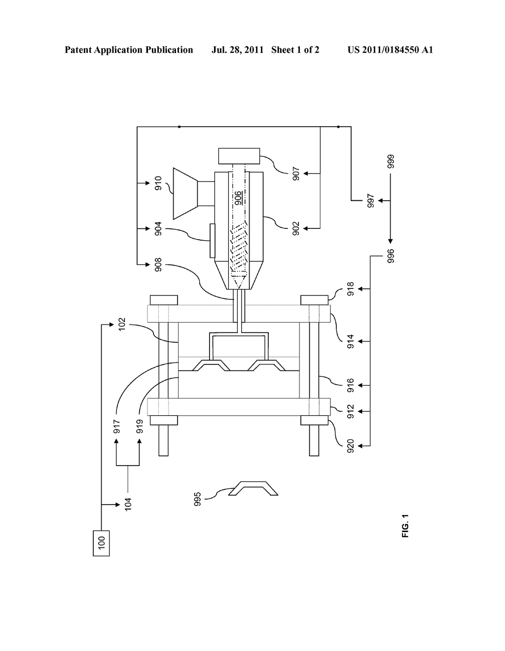 Controller for Controlling Combination of Hot-Runner System and Mold     Assembly - diagram, schematic, and image 02