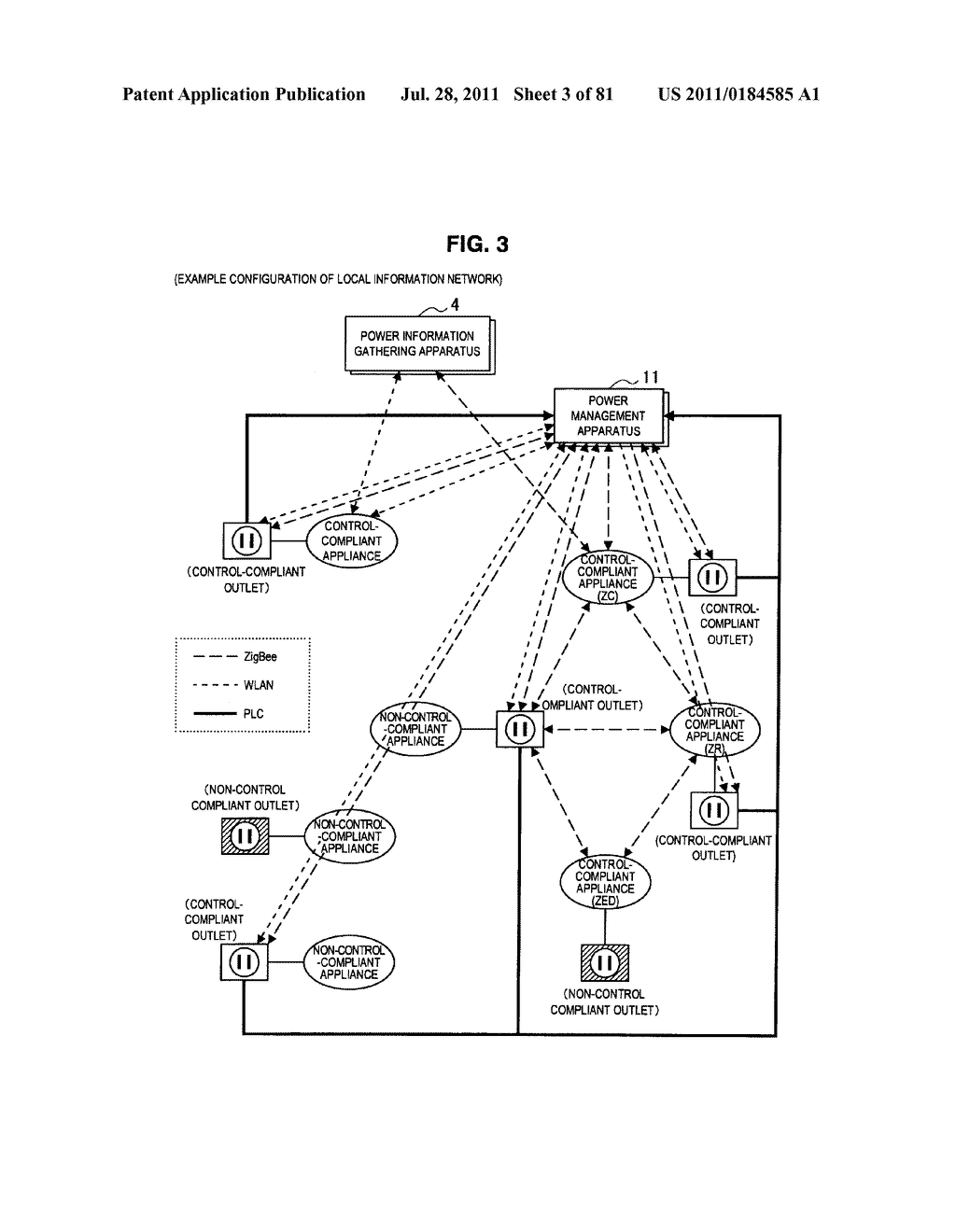 POWER MANAGEMENT APPARATUS, ELECTRONIC APPLIANCE, AND METHOD OF     REGISTERING ELECTRONIC APPLIANCES - diagram, schematic, and image 04