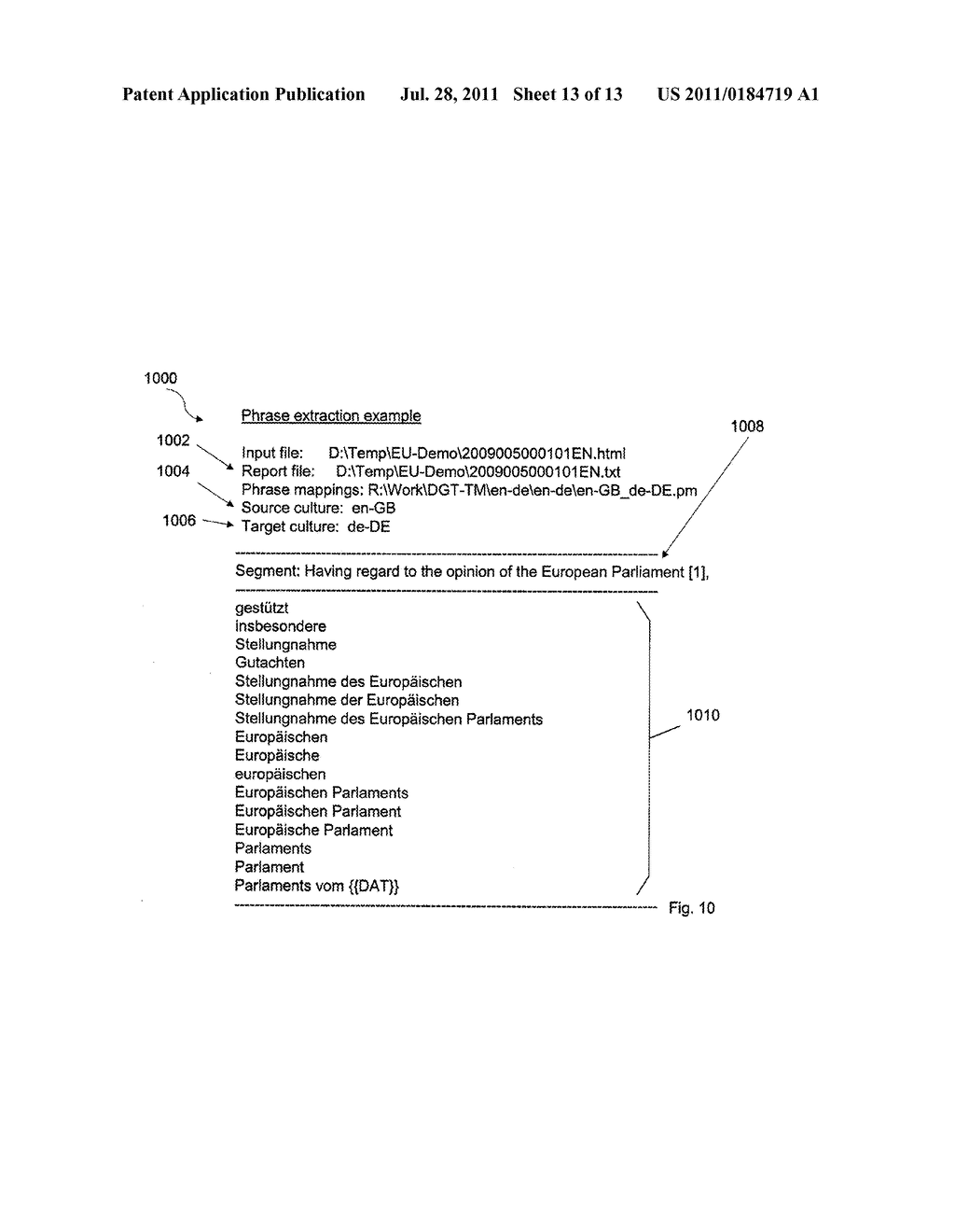 Dynamic Generation of Auto-Suggest Dictionary for Natural Language     Translation - diagram, schematic, and image 14