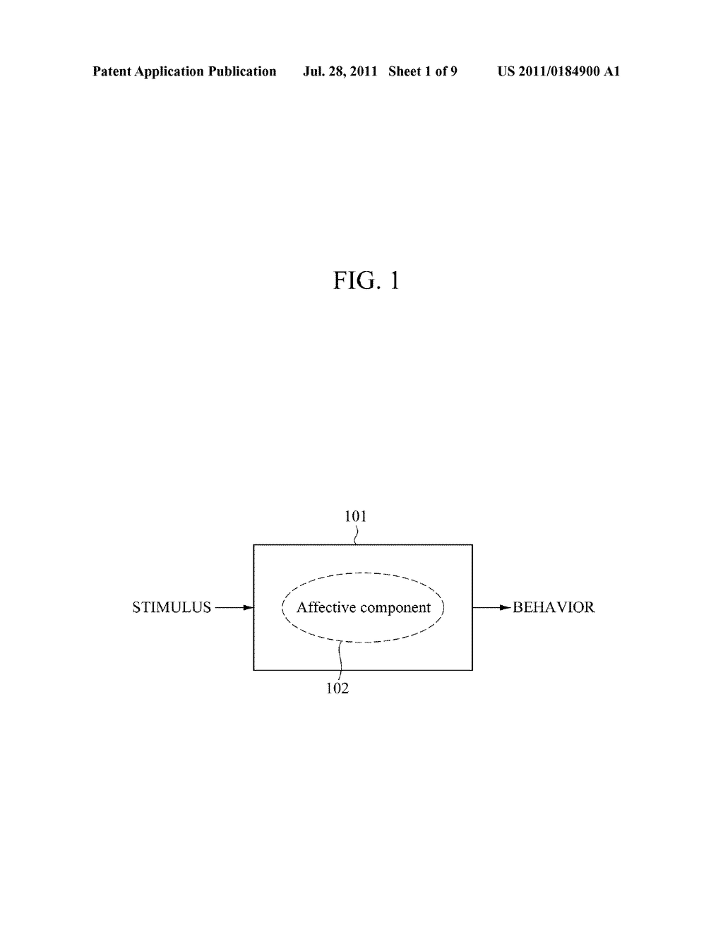 AFFECTIVE MODEL DEVICE AND METHOD FOR DECIDING THE BEHAVIOR OF AN     AFFECTIVE MODEL DEVICE - diagram, schematic, and image 02