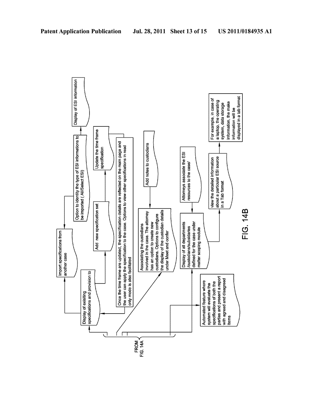 COMPUTERIZED SYSTEM AND METHOD FOR ASSISTING IN RESOLUTION OF LITIGATION     DISCOVERY IN CONJUNCTION WITH THE FEDERAL RULES OF PRACTICE AND PROCEDURE     AND OTHER JURISDICTIONS - diagram, schematic, and image 14