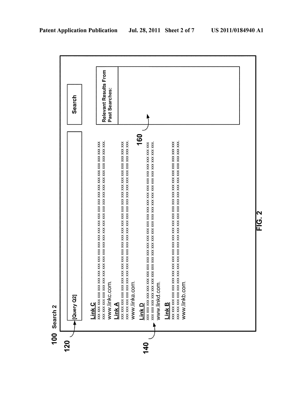 SYSTEM AND METHOD FOR DETECTING CHANGES IN THE RELEVANCE OF PAST SEARCH     RESULTS - diagram, schematic, and image 03