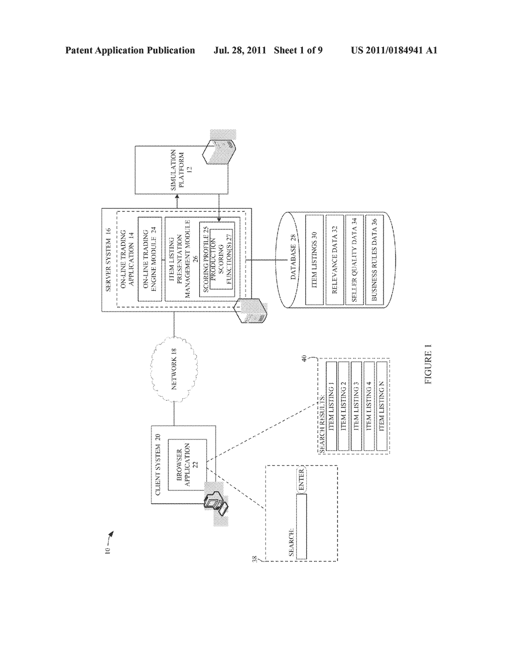 METHODS AND SYSTEMS FOR SELECTING AN OPTIMIZED SCORING FUNCTION FOR USE IN     RANKING ITEM LISTINGS PRESENTED IN SEARCH RESULTS - diagram, schematic, and image 02