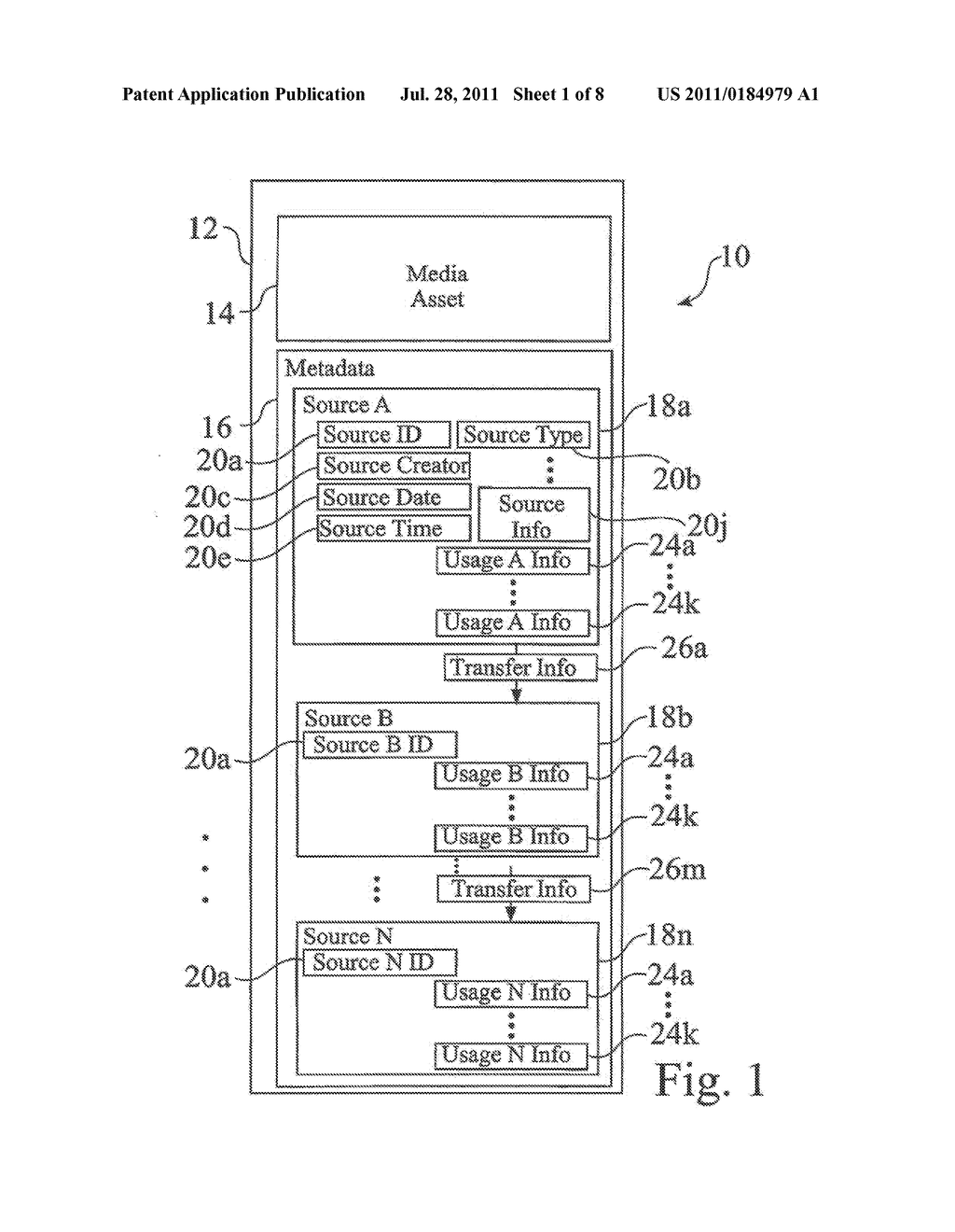 PROCESS AND SYSTEM FOR LOCATING A MEDIA ASSET BASED ON AUDIT TRAIL     INFORMATION INCORPORATED INTO THE ASSET ITSELF - diagram, schematic, and image 02