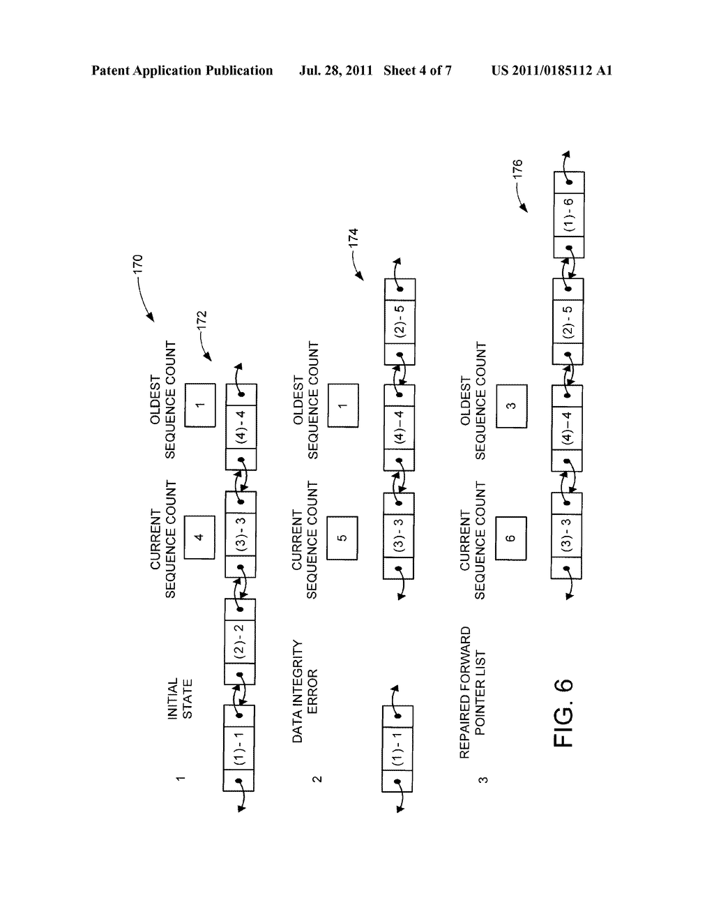 Verifying Whether Metadata Identifies a Most Current Version of Stored     Data in a Memory Space - diagram, schematic, and image 05