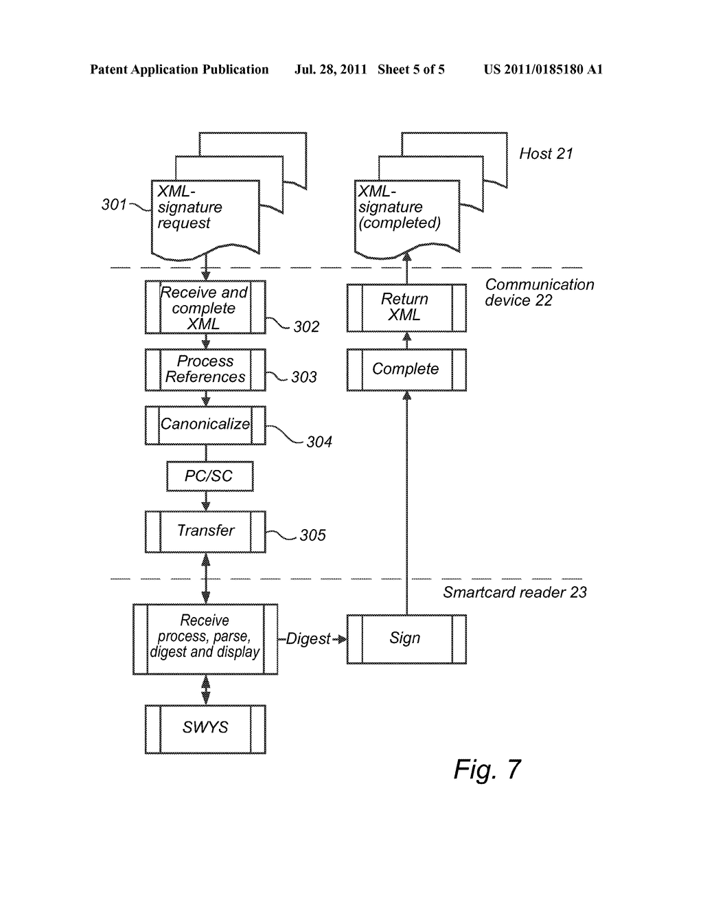 METHOD AND DEVICE FOR CREATING DIGITAL SIGNATURE - diagram, schematic, and image 06