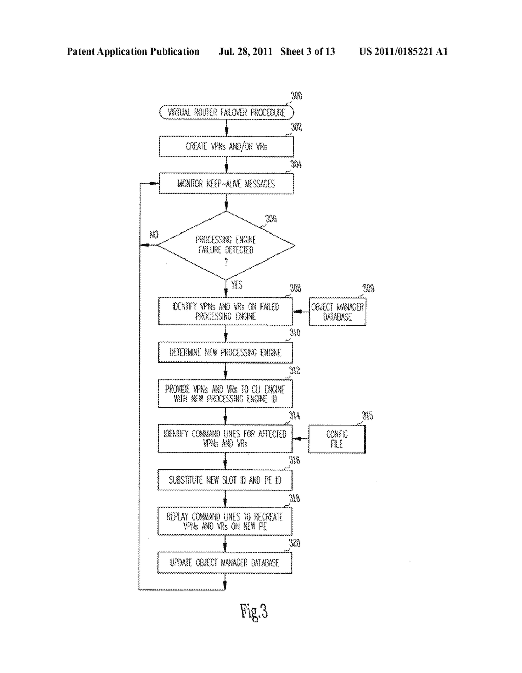 FAULT TOLERANT ROUTING IN A NON-HOT-STANDBY CONFIGURATION OF A NETWORK     ROUTING SYSTEM - diagram, schematic, and image 04