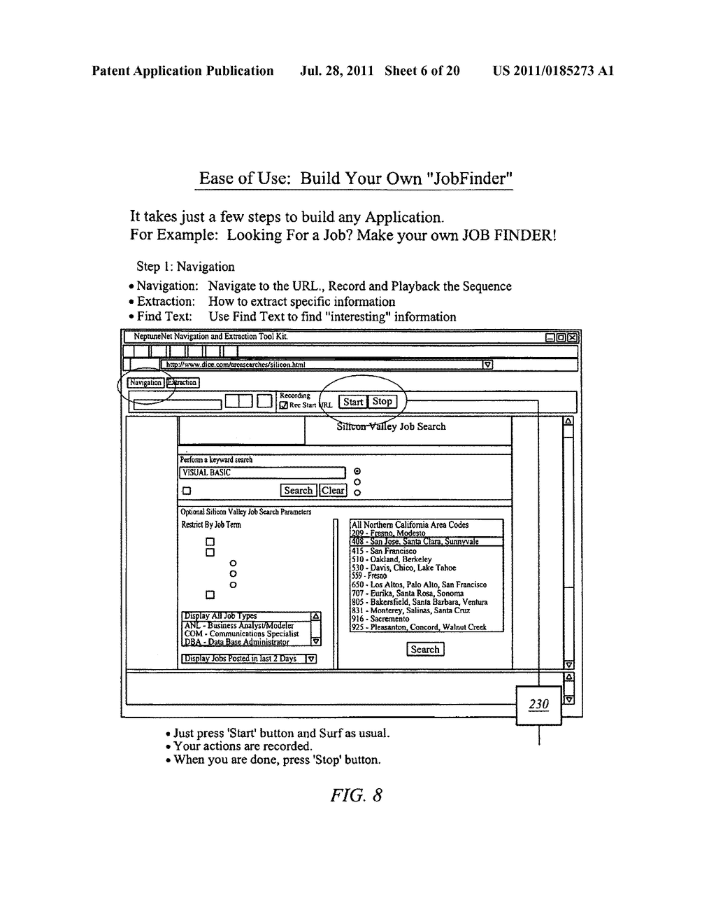 System and method for extracting content elements from multiple Internet     sources - diagram, schematic, and image 07