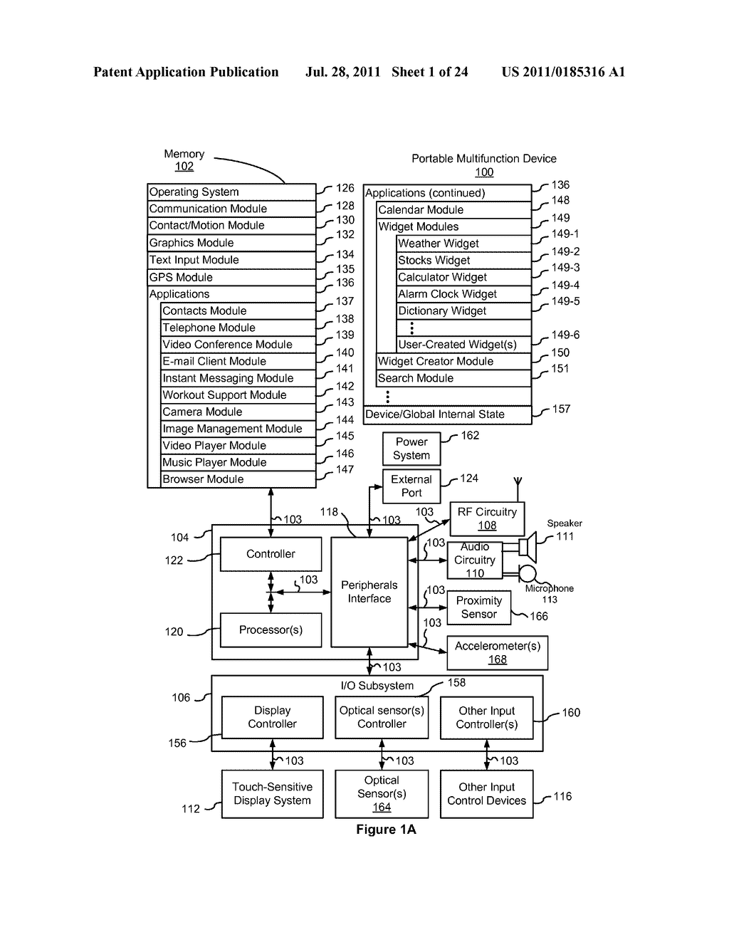 Device, Method, and Graphical User Interface for Managing User Interface     Content and User Interface Elements - diagram, schematic, and image 02