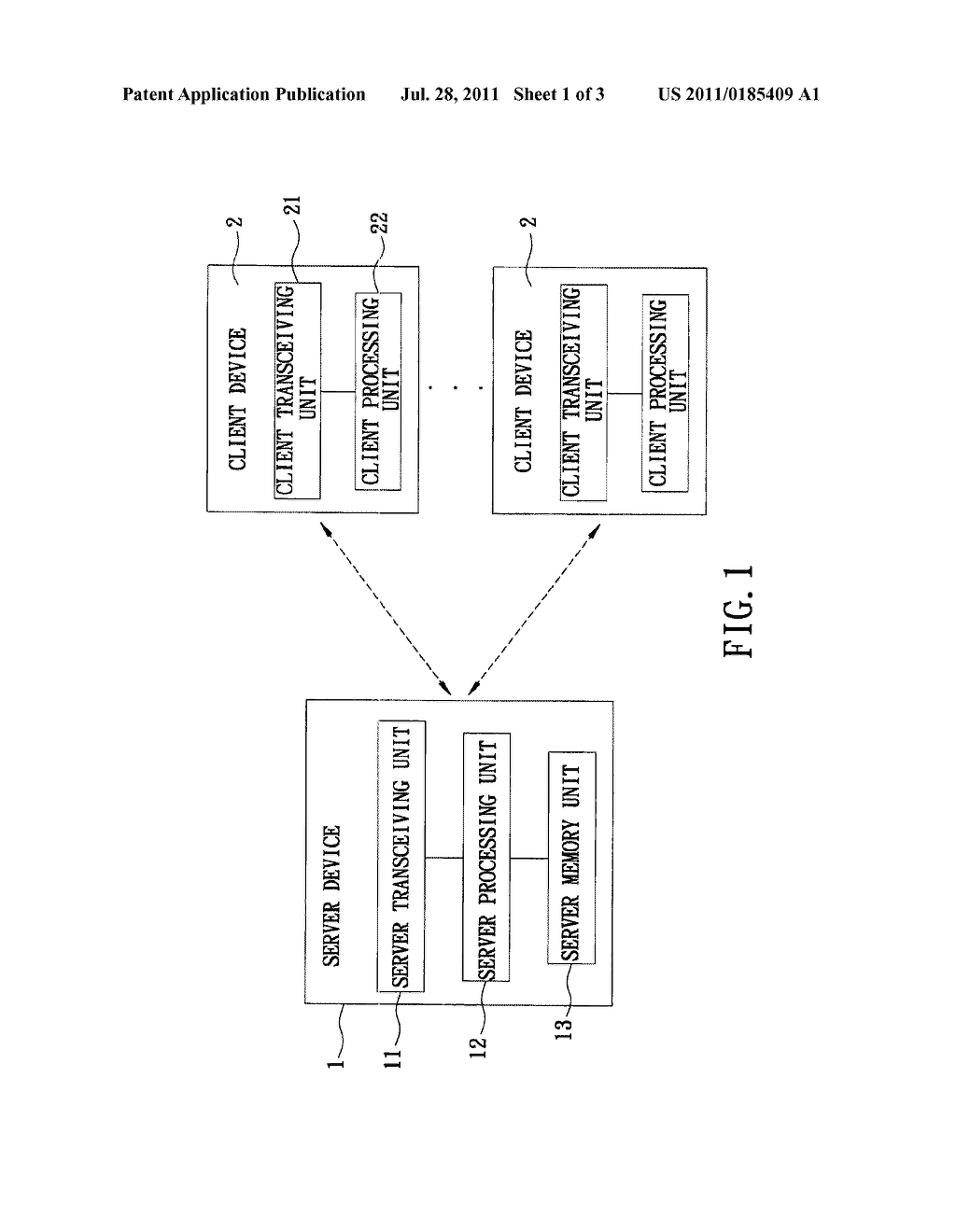 Authentication Method and System of At Least One Client Device with     Limited Computational Capability - diagram, schematic, and image 02