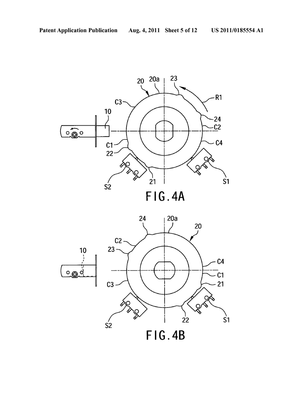 METHOD FOR AUTOMATICALLY DETERMINING THE DIRECTION INSTALLATION OF AN     ELECTRONIC LOCK - diagram, schematic, and image 06